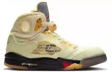 OFF-WHITE x Air Jordan 5 Retro SP "Sail"
