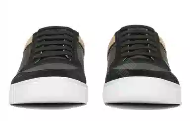 Burberry House Leather Sneakers Black Brown