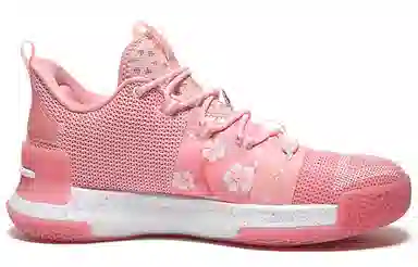 匹克 闪现一代 态极 情人节 中帮 实战篮球鞋 女款 樱花粉