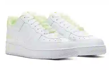 Nike Air Force 1 Double Air White Fluorescent Yellow
