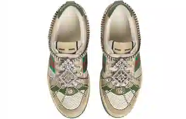 Gucci Screener Sneaker With Crystals