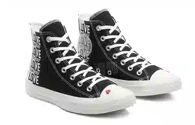 Converse Love Fearlessly Chuck Taylor All Star High Top Black