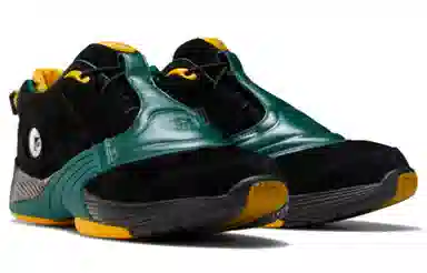 Reebok Answer V Black Green Yellow