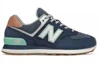 New Balance 574 Blue White Green