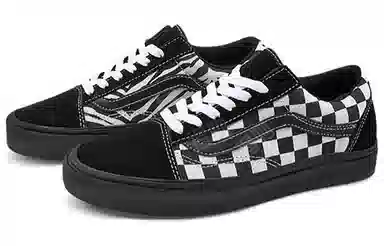 Vans Old Skool ComfyCush Zebra Checkerboard