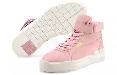 PUMA Cali Sport Top Warm Up Pink