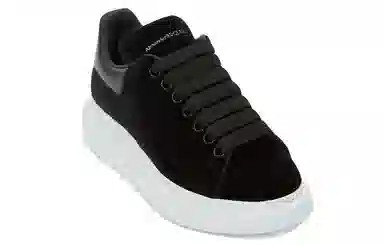 Alexander McQueen Velvet Sneakers Black