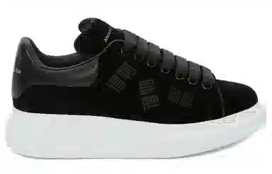Alexander McQueen Velvet Sneakers Black