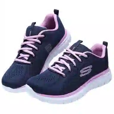 Skechers Graceful Get Connected Blue Pink White