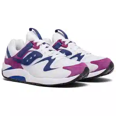 Saucony Grid 9000 Premium Suede White Blue