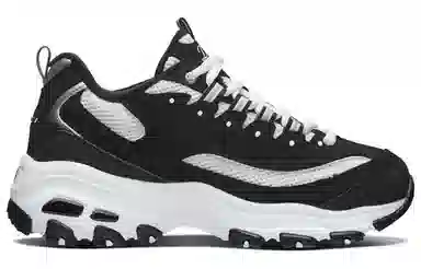 Skechers D'Lites 1.0 Black White