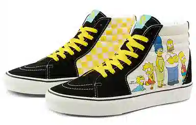 Vans SK8 High The Simpsons Black White