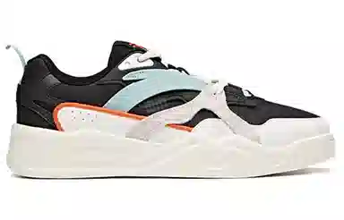 Anta Low Top Sneakers Black White Green