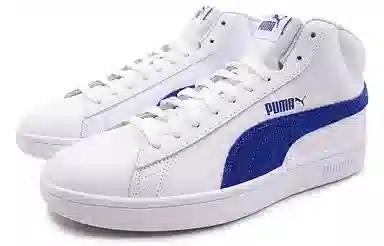 PUMA Smash Mid White Blue