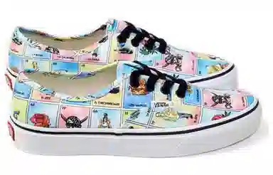 Vans Authentic Pink White Blue
