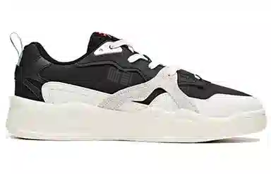 Anta Low Top Sneakers Black White Green