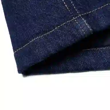 中国李宁 纯色宽松水洗牛仔外套 男款 深蓝