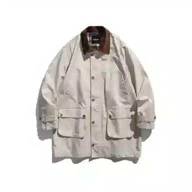 【dme】 日系复古潮牌撞色休闲宽松百搭运动防风日常简约工装风衣 男女同款