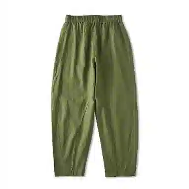 赞仕 宽松透气棉麻微锥休闲裤 男女同款