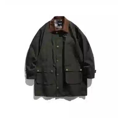 【dme】 日系复古潮牌撞色休闲宽松百搭运动防风日常简约工装风衣 男女同款