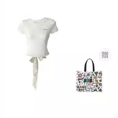 SOIEPLUS Bow Tie Tee