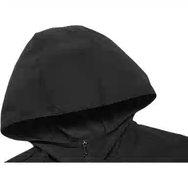 特步 反光字母印花连帽拉链健身衣 男款