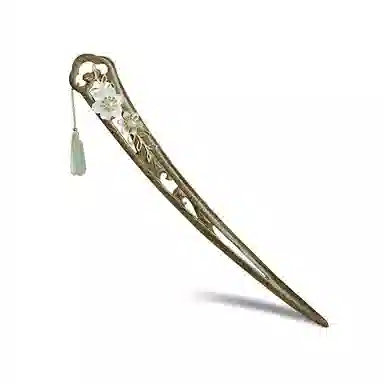 【以东方木韵礼献臻情】 凤凰涅磐 新中式檀木簪子 双面镂空发钗花朵流苏步摇 小众高级感手工雕刻原创设计#好运 绿檀 发簪 女款