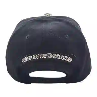 Chrome Hearts Embroidered Denim Baseball Cap Black