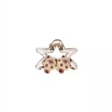 水中玉 可爱猫咪抓夹小号鲨鱼夹后脑勺发卡发量少夹子头饰 亚克力 发夹 女款