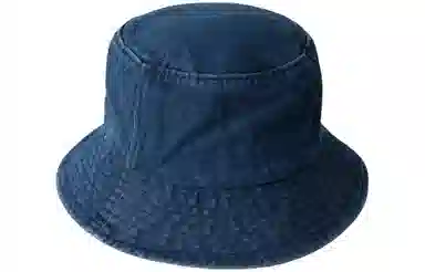 优幽兰 日系复古牛仔水桶帽韩系氛围感大头围户外渔夫帽春夏高级感显脸小遮阳盆帽日常素颜早八遮脸 棉 防晒帽 女款