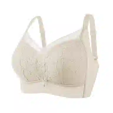 欧迪芬 冰丝蜂巢亲肤柔软洞洞杯大胸显小轻薄透气上托聚拢防下垂软胶条支持收副乳夏季清凉款文胸 女款