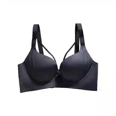 欧迪芬 大胸显小裹胸亲肤柔软上托聚拢防下垂收副乳按摩感颗粒无痕轻薄透气夏季清凉款文胸 女款