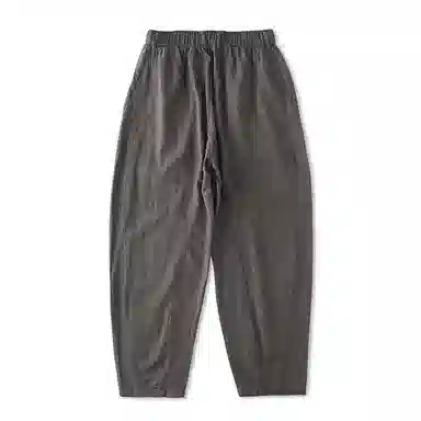 赞仕 宽松透气棉麻微锥休闲裤 男女同款