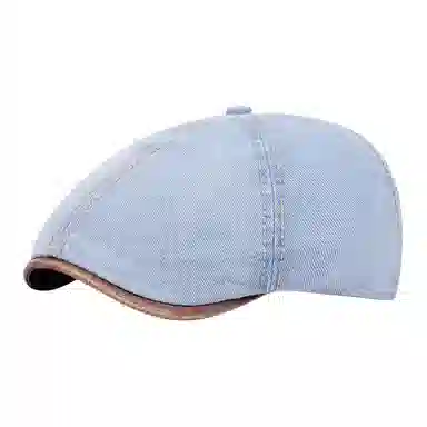 山一丸 画家水洗牛仔做旧 棉 贝雷帽 男女同款情侣款