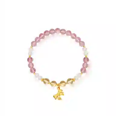 曼卡龙 甜蜜暴击 精致好物天然 草莓晶 手串 女款