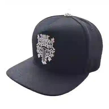 Chrome Hearts Embroidered Denim Baseball Cap Black