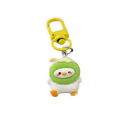 CHRROTA Cute Surfing Duck Keychain