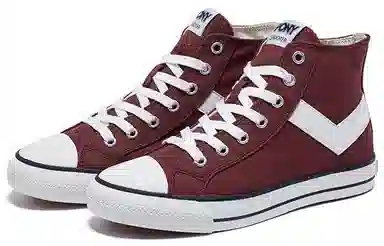 Pony Shooter High Top Burgundy