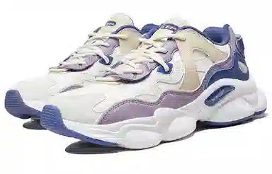 特步 时尚革面 低帮老爹鞋 女款 米紫