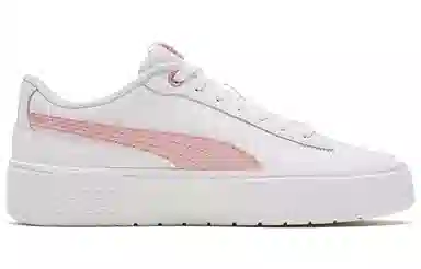 PUMA Smash Platform White Pink
