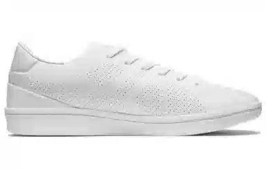 特步 简约革面 低帮 板鞋 女款 白色