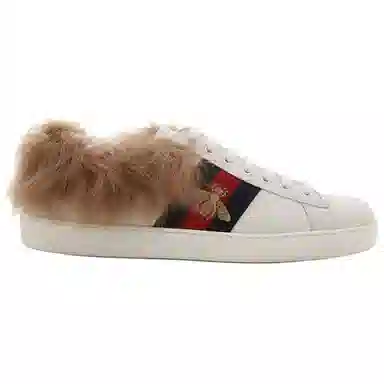 Gucci Ace Wool Embroidered Bee