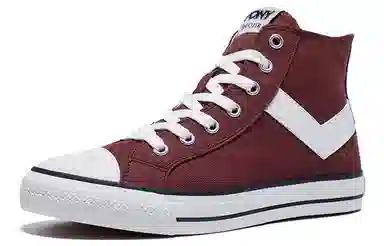 Pony Shooter High Top Burgundy