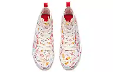 Anta x Coca-Cola High Top Canvas White Red