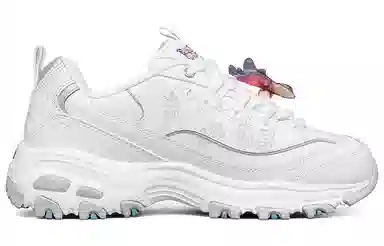 Skechers D'LITES 1.0 White Butterfly