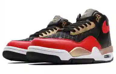 Nike Flight Legacy Black Red Gold