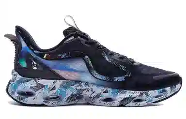 特步 耐磨透气 低帮 运动休闲鞋 黑兰