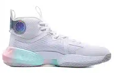 匹克 强化侧向支撑 精准抓地稳定性 防滑耐磨 中帮 篮球鞋 大白