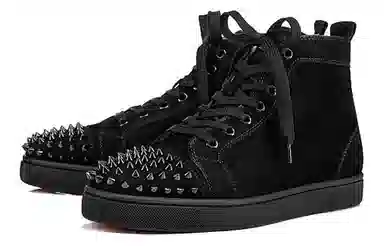Christian Louboutin Lou Spikes High-Top Black