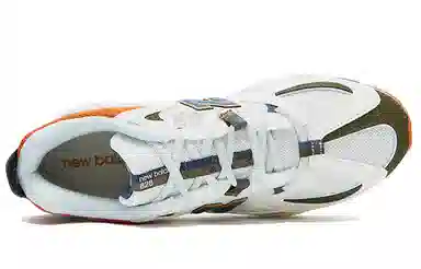 New Balance 828 White Blue Orange